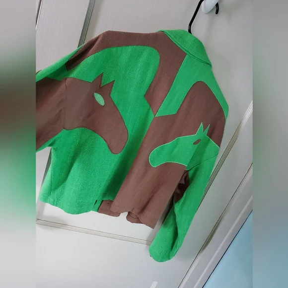 Fashion Brand Company Green and Brown Jacket - Picture 4 of 4